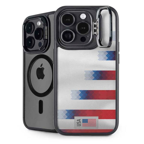 USA Soccer Flag iPhone 14 Pro Kickstand Case